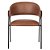 CADEIRA MALLET BASE PRETO CARAMELO PU - Imagem 2