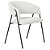 CADEIRA MALLET BASE PRETO CINZA BOUCLE - Imagem 1
