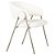 CADEIRA MALLET BASE CHAMPAGNE NUDE BOUCLE - Imagem 1