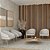 POLTRONA VIDEIRA BASE CHAMPAGNE LINHO RUSTICO CLARO - Imagem 6