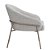 POLTRONA VIDEIRA BASE CHAMPAGNE LINHO RUSTICO CLARO - Imagem 3