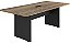 FABRICA - MESA REUNIAO RETANGULAR 200LX090PX073A YARIS GEBBWORK CALVI/PRETO - Imagem 3