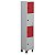 ROUPEIRO 04 PORTAS PEQUENAS CRISTAL/VERMELHO - Imagem 2