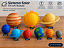 Kit Sistema Solar Educativo com Base - 9 Peças - Imagem 1