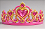Coroa de Princesa Infantil Rosa - Imagem 1