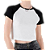 CAMISETA CROPEED RAGLAN GOLA C - 100% POLIESTER TAMANHO ÚNICO - Imagem 1