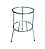SUPORTE SOLO CROMADO PARA EXTINTOR AGUA, PQS 8 KG, PQS 12 KG E CO² (30cm altura) - Imagem 1