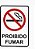 PLACA INDICATIVA - PROIBIDO FUMAR - Imagem 1