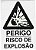 PLACA INDICATIVA - RISCO DE EXPLOSÃO - Imagem 1