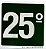 PLACA INDICATIVA DE 25° ANDAR - Imagem 1