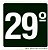 PLACA INDICATIVA DE 29° ANDAR - Imagem 1