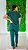 Scrub Feminino Verde Botanical Gabardine Anny - Imagem 3
