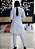 Kit Jaleco Gola Blazer Feminino Branco Acinturado - Imagem 2