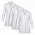 Kit Jaleco Gola Blazer Feminino Branco Acinturado - Imagem 1