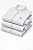 Kit Jaleco Feminino Gola Padre Manga Raglan Branco - Imagem 1