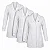 Kit Jaleco Gola Blazer Feminino Branco Acinturado - Imagem 1