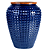 Vaso Onix Plantas Fibra De Vidro Cor Azul - Imagem 1