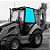 Vidro Superior da Porta Esquerda Retroescavadeira Caterpillar 416E - Imagem 3