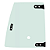 Vidro Superior da Porta Esquerda Retroescavadeira Case 580N - Imagem 2