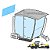 Vidro Vigia Traseiro New Rolland RG140B 84305468 (Nova) - Imagem 1