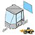Vidro Vigia Traseiro Carregadeira Komatsu WA200-5 4169263571 - Imagem 1