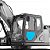 Vidro Inferior da Porta Escavadeira Case CX220C / E215 Evo - Imagem 2