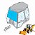 Vidro Parabrisa Superior Retro Caterpillar 416E 2059607 (Laminado) - Imagem 1