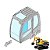 Vidro Superior da Porta Escavadeira Hyundai R220LC9 9S - Imagem 1
