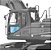 Vidro Inferior da Porta Escavadeira Doosan DX225LC 90300069A - Imagem 3