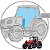 Parabrisa Inferior Esquerdo Trator Massey Ferguson 680 - Imagem 1