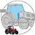 Parabrisa Inferior Direito Trator Massey Ferguson 680 - Imagem 1