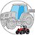 Vidro da Porta Esquerda Trator Massey Ferguson 680 - Imagem 1