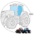 Vidro da Porta Esquerda Trator Case Magnum 180 a 335 - Imagem 1