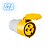 Acoplador Tomada Industrial Elgin 32a 2p+t 4h 110v - Amarelo - Imagem 1
