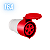 Acoplador Tomada Industrial Elgin 16a 4p+t 6h 415v - Vermelho - Imagem 1