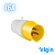 Plug Industrial Macho 16a 2p+t 110v 4h Elgin - Amarelo - Imagem 1