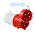 Plug Industrial Macho 16a 4p+t 415v 6h Ip44 Elgin - Vermelho - Imagem 3