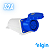 Tomada Industrial Sobrepor 32a 2p+t 6h 220v Ip67 Elgin - Azul - Imagem 1