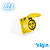 Tomada Industrial Sobrepor 32a 2p+t 4h 110v Ip44 Elgin - Amarelo - Imagem 1