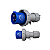 Plugue Industrial 2P+T 16A 220-240V 6H IP67 JNG Alta Resistência - Imagem 1