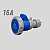 Acoplador Industrial 2P+T 16A 220-240V 6H IP67 JNG Alta Vedação - Imagem 4