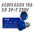 Acoplador Industrial 2P+T 16A 220-240V 6H IP67 JNG Alta Vedação - Imagem 2