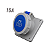 Tomada De Embutir Industrial 16a 2p+t 220v 6h Ip67 - Jng - Imagem 3