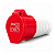 Acoplador Industrial 3P+T 32A 380-440V 6H IP44 Vermelho - JNG - Imagem 2