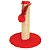Arranhador Liso 1 Andar Vermelho Único - Imagem 1