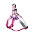 Peitoral C/guia Natu Rosa M 46-47 - Imagem 1