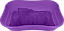 Bandeja Higienica Para Gatos Violeta Neon Kit Pa E Comedouro - Imagem 1