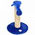 Arranhador Pelucia Lisa Medio Azul - Imagem 1