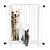 Portão Duo Plus Grade Porta NF Pet Branco 80cm Único - Imagem 1