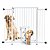 Portão Duo Maxi Plus Grade Porta NF Pet Branco 1M 1 M - Imagem 1